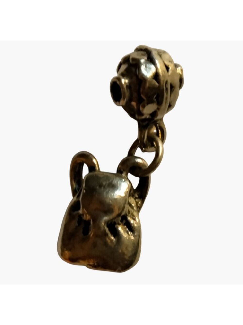 Backpack Charm Pendant Silver Tone Metal Gorpcore Dangle